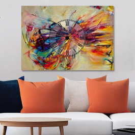 Wallity Reloj de Pared Decorativo Multicolor 70 x 100 cm